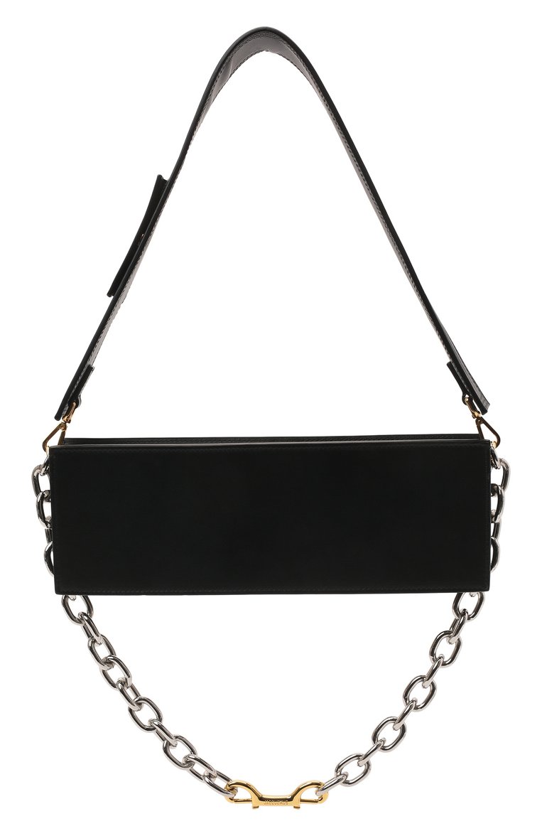 Женская сумка le sac ciuciu JACQUEMUS черного цвета, арт. 213BA009-3060 | Фото 5 (Материал: Натуральная кожа; Размер: medium; Сумки-технические: Сумки через плечо; Драгоценные камни: Проставлено; Материал сплава: Проставлено)