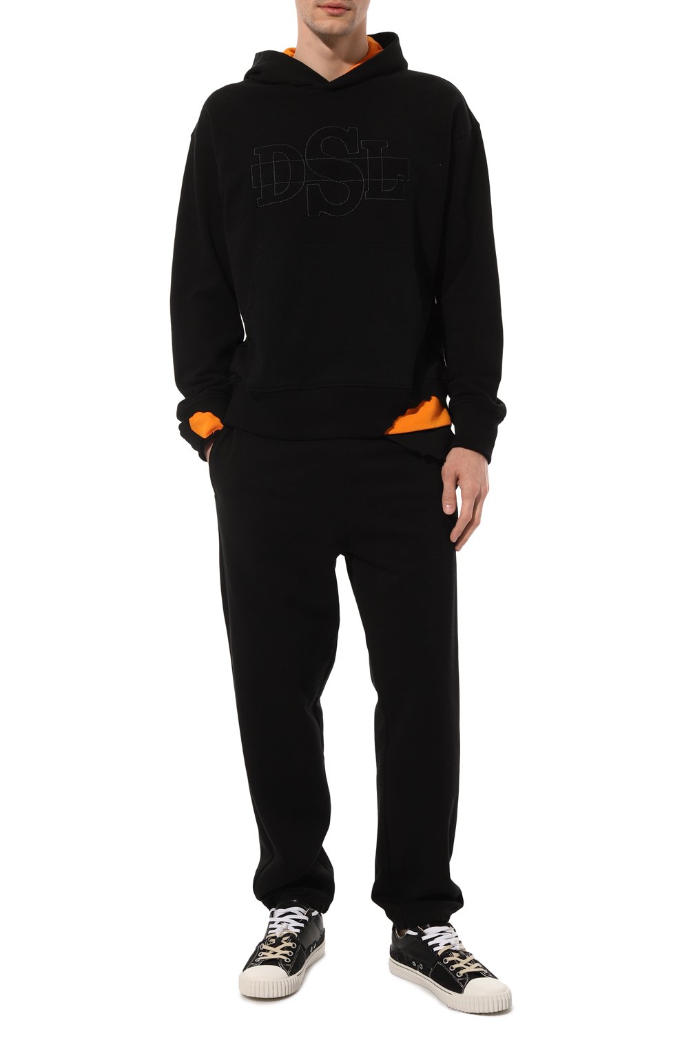 Хлопковое худи DIESEL, арт. A08565/0DFAF, фото 2