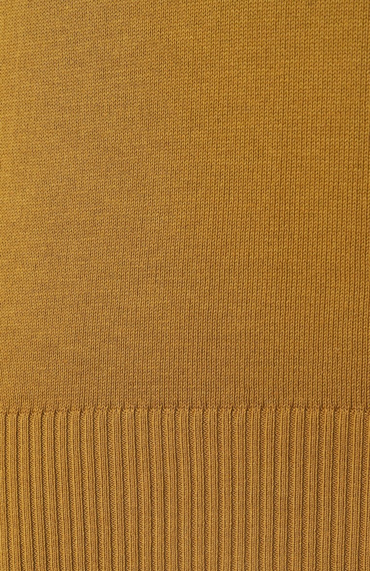 Мужской хлопковый джемпер CANALI светло-коричневого цвета, арт. C1050/MK02261 | Фото 6 (Рукава: Короткие; Материал внешний: Хлопок; Длина (для топов): Стандартные; Мужское Кросс-КТ: Джемперы; Вырез: Круглый; Принт: Без принта; Стили: Кэжуэл)