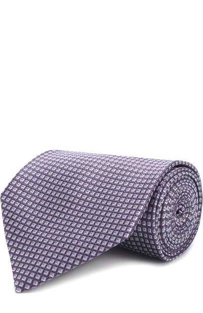 Мужской шелковый галстук с узором ZEGNA, арт. Z3D13/1XW