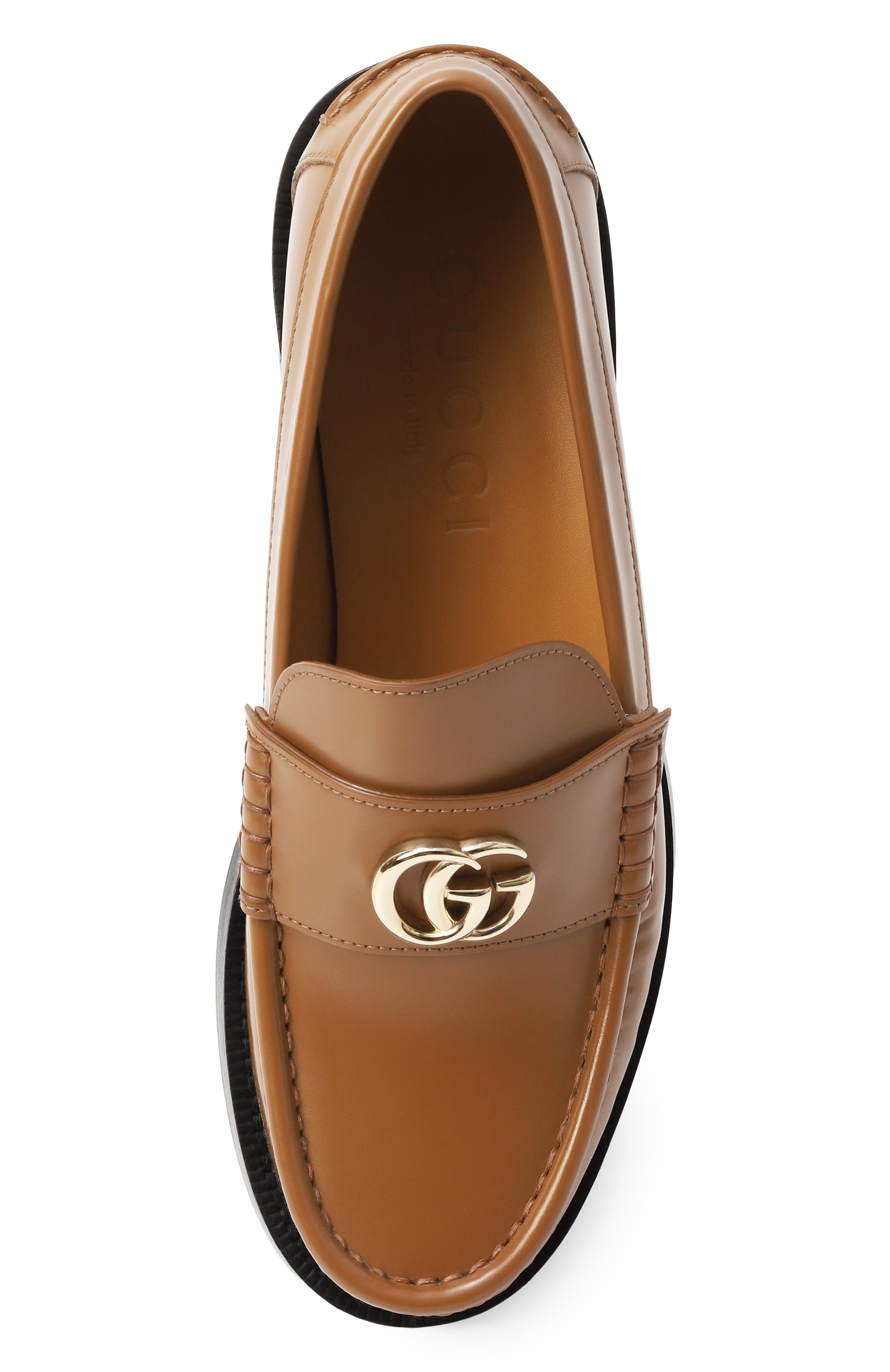 Кожаные лоферы GUCCI, арт. 816333/17X00, фото 6