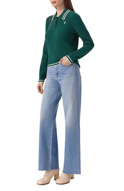 Поло из вискозы SPORTY AND RICH, арт. ST03761302GR55, фото 2