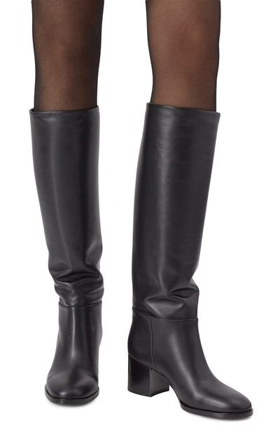 Кожаные сапоги santiago 60 GIANVITO ROSSI, арт. G80304.60CU0.VGIBLACK, фото 3