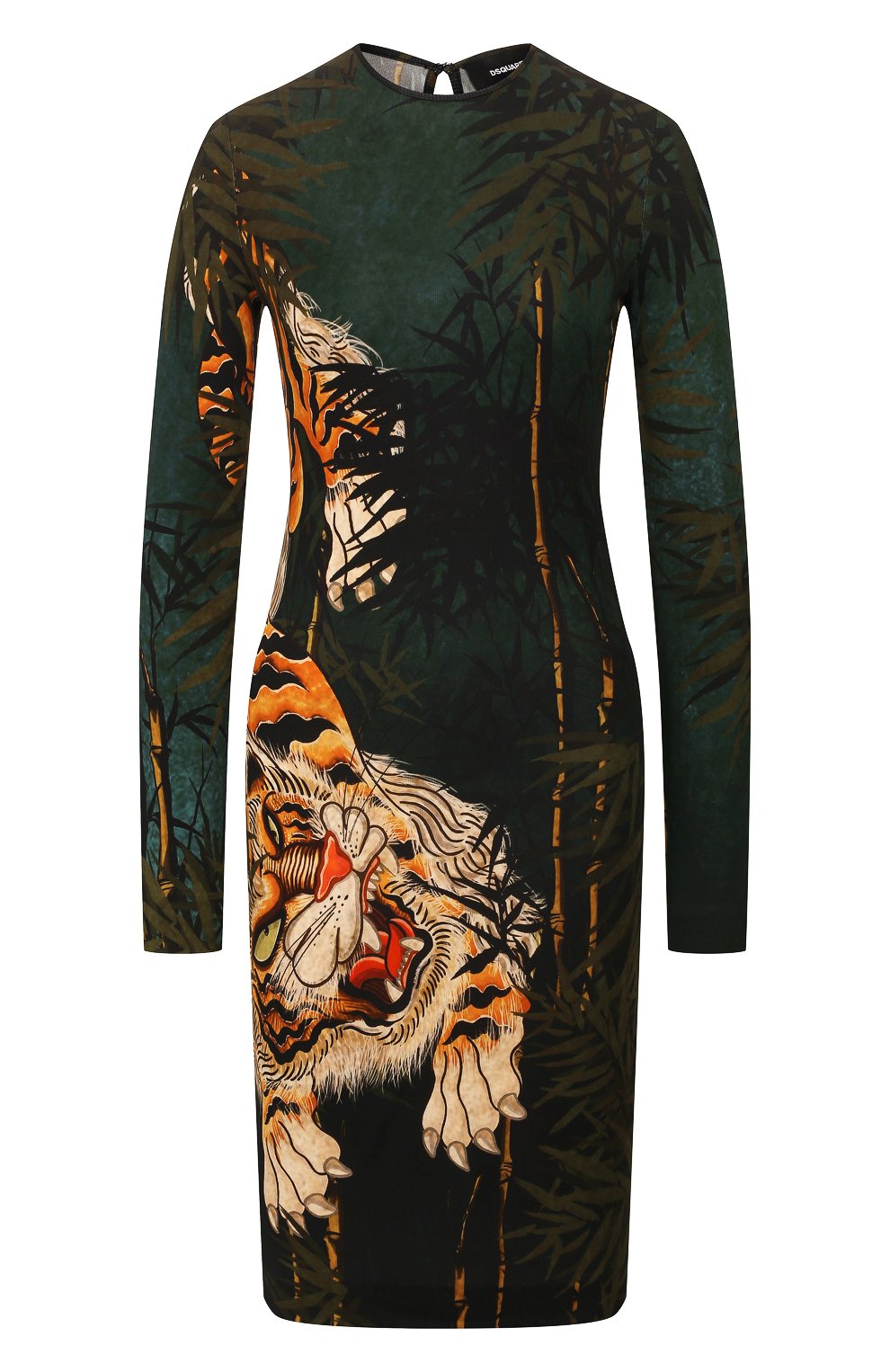 Платье из вискозы DSQUARED2 разноцветного цвета по цене 78650 руб., арт. S72CV0103/S23666, фото 1 Платье из вискозы DSQUARED2, арт. S72CV0103/S23666, фото 1