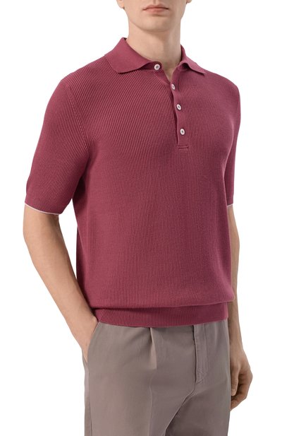 Хлопковое поло BRUNELLO CUCINELLI, арт. M29400025, фото 3