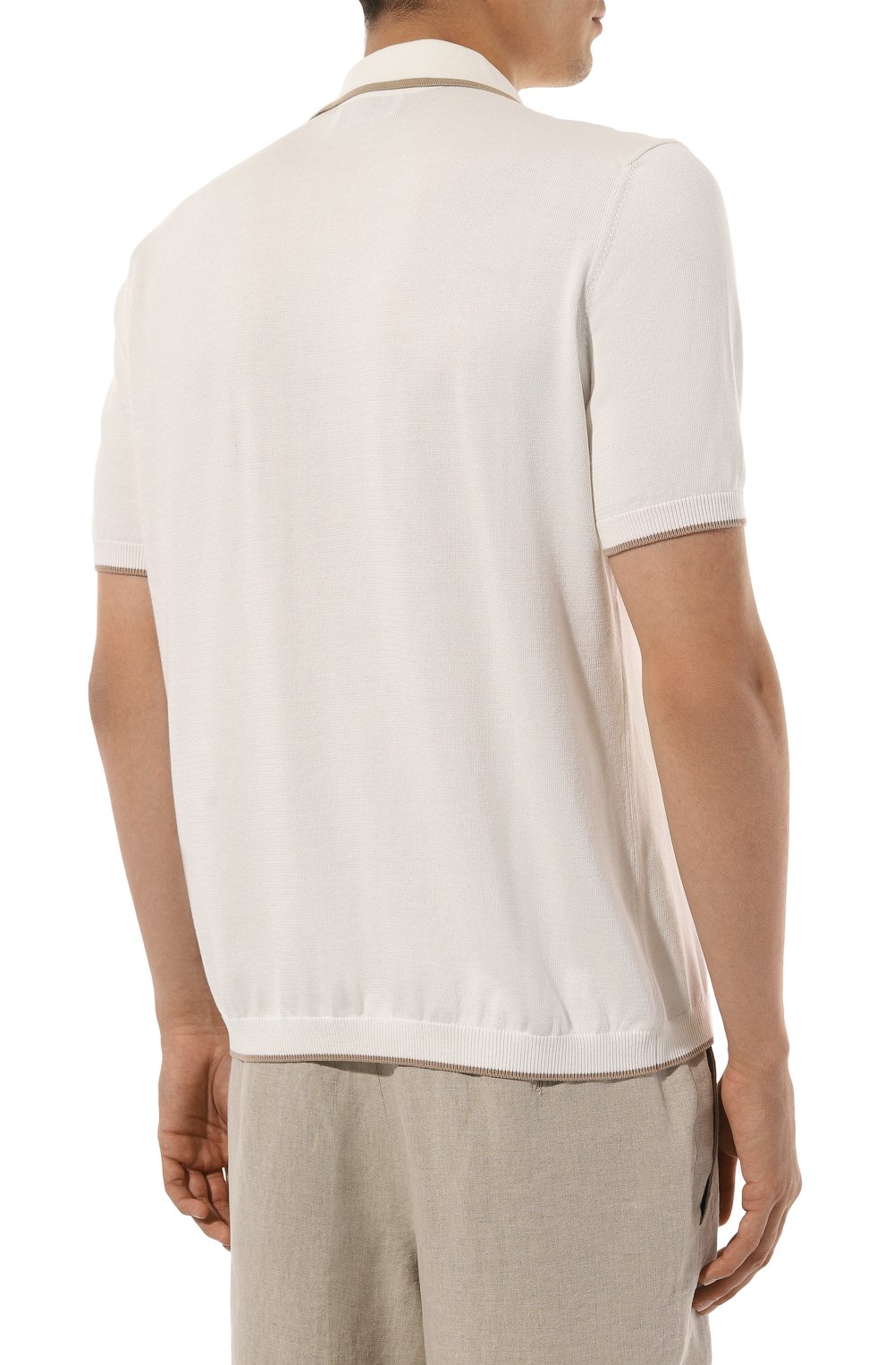 Хлопковая рубашка BRUNELLO CUCINELLI белого цвета по цене 127000 руб., арт. M29202605, фото 4 Хлопковая рубашка BRUNELLO CUCINELLI, арт. M29202605, фото 4