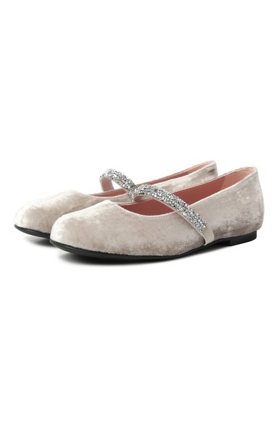 Бархатные балетки PRETTY BALLERINAS, арт. 49099