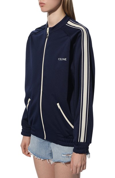 Кардиган CELINE синего цвета по цене 112000 руб., арт. 2Y5671210, фото 3 Кардиган CELINE, арт. 2Y5671210, фото 3