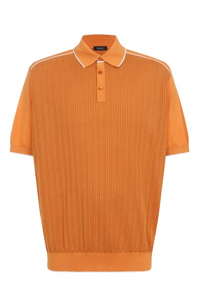 Мужская поло из хлопка и шелка STEFANO RICCI, арт. K212031P13/F25296