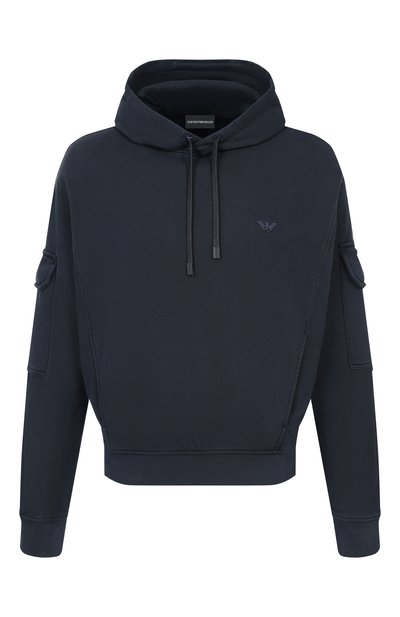 Мужской хлопковое худи EMPORIO ARMANI, арт. EM004863/AF13713