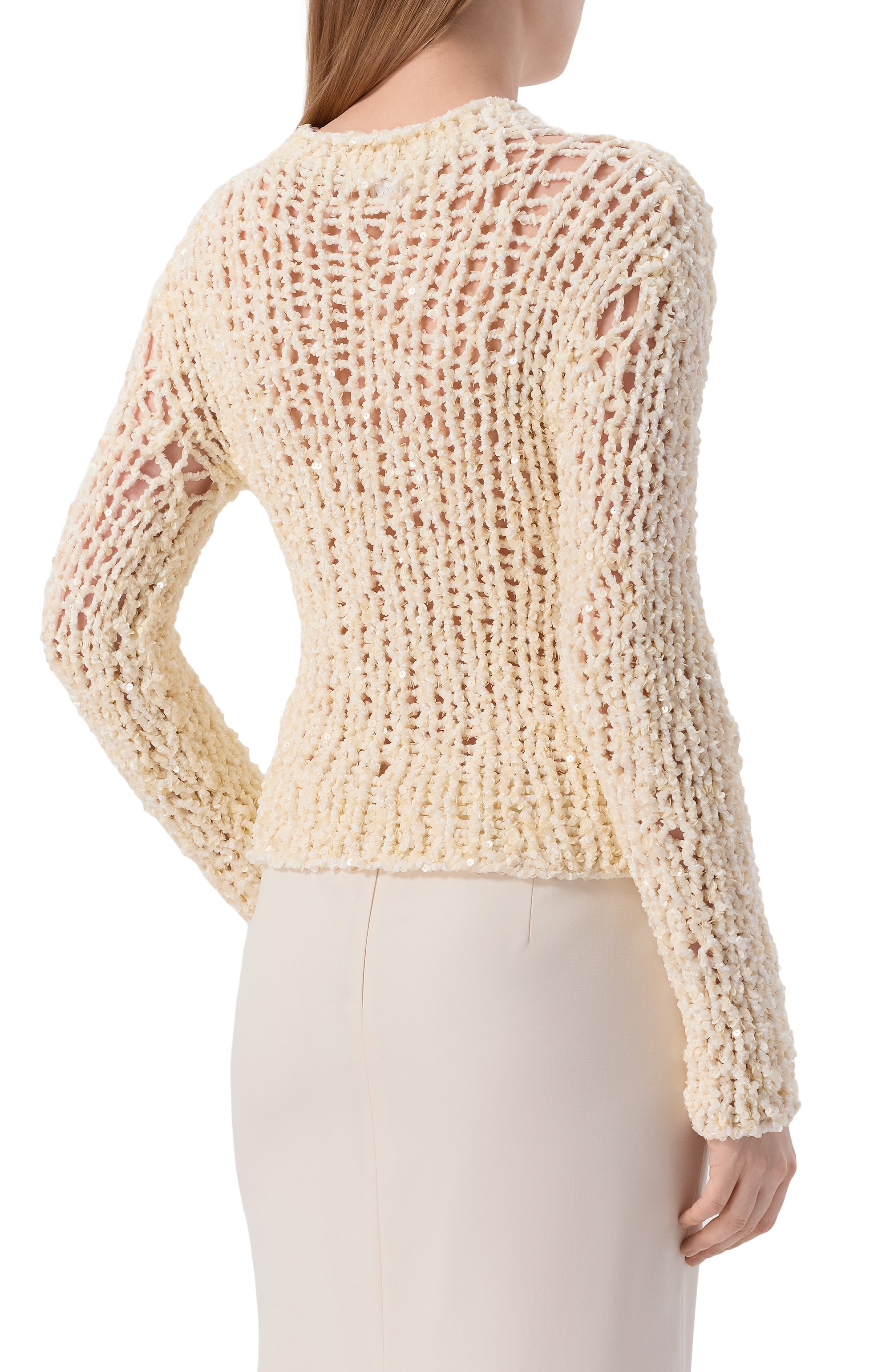 Свитер с отделкой пайетками JIL SANDER, арт. J03GP0171/J18354, фото 4