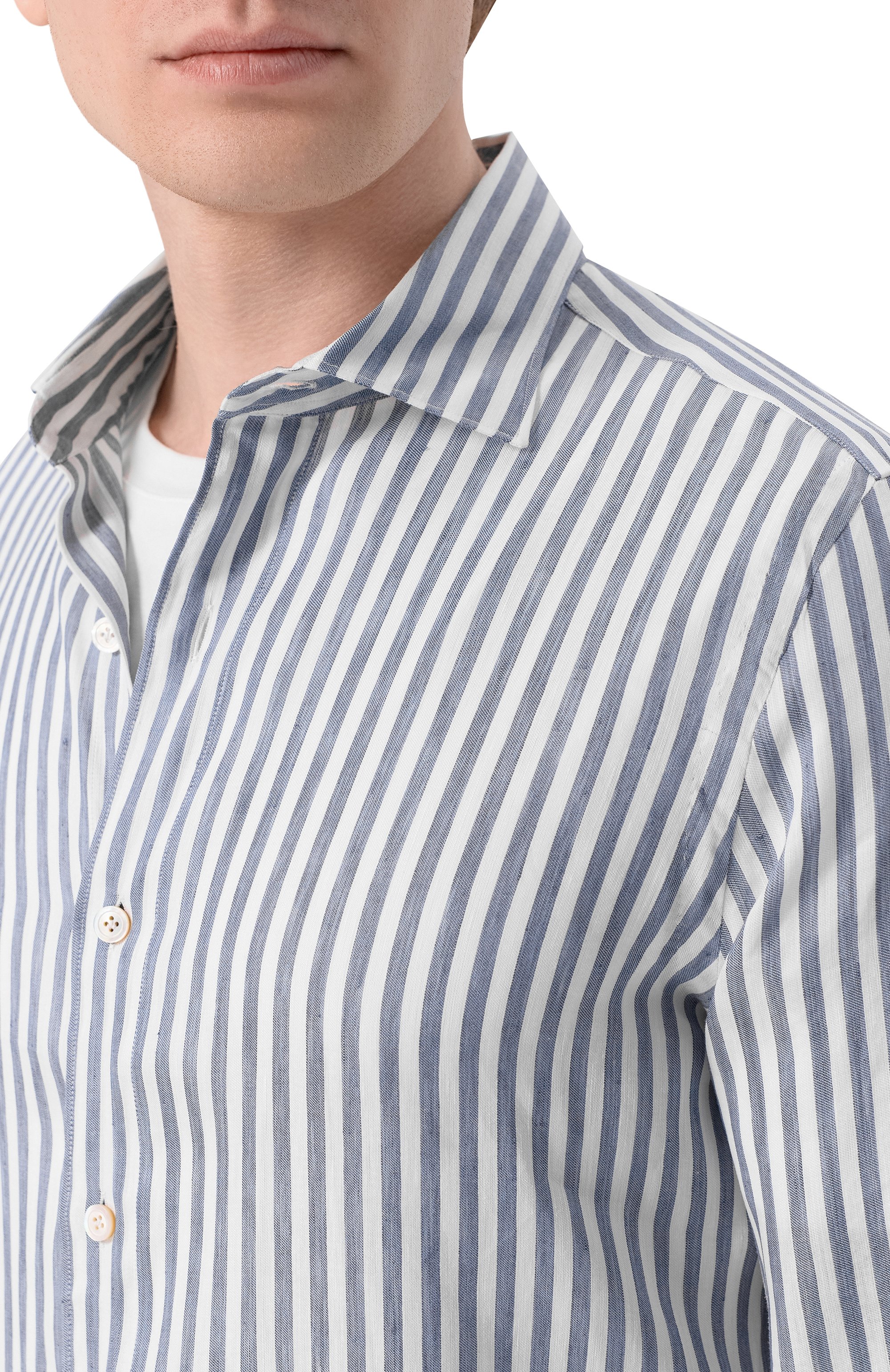 Рубашка изо льна и лиоцелла FINAMORE 1925, арт. GAETE 1 LUIGI Z L/P6044, фото 5