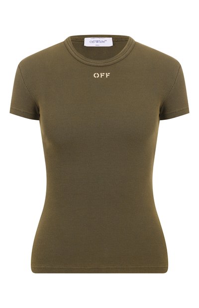 Хлопковая футболка OFF-WHITE, арт. 0WAA065S25JER001, фото 1
