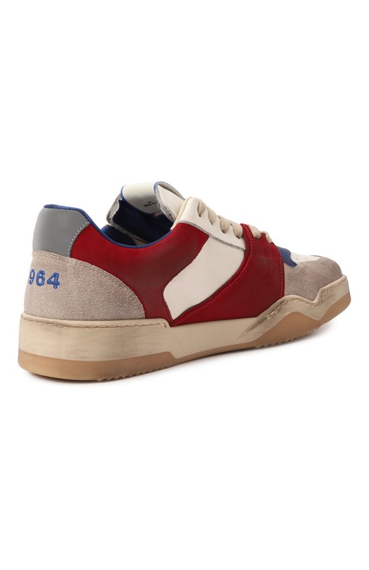 Кожаные кеды Spiker Dsquared2 SNM0315/09708189 Разноцветный  SNM0315/09708189 Фото 5