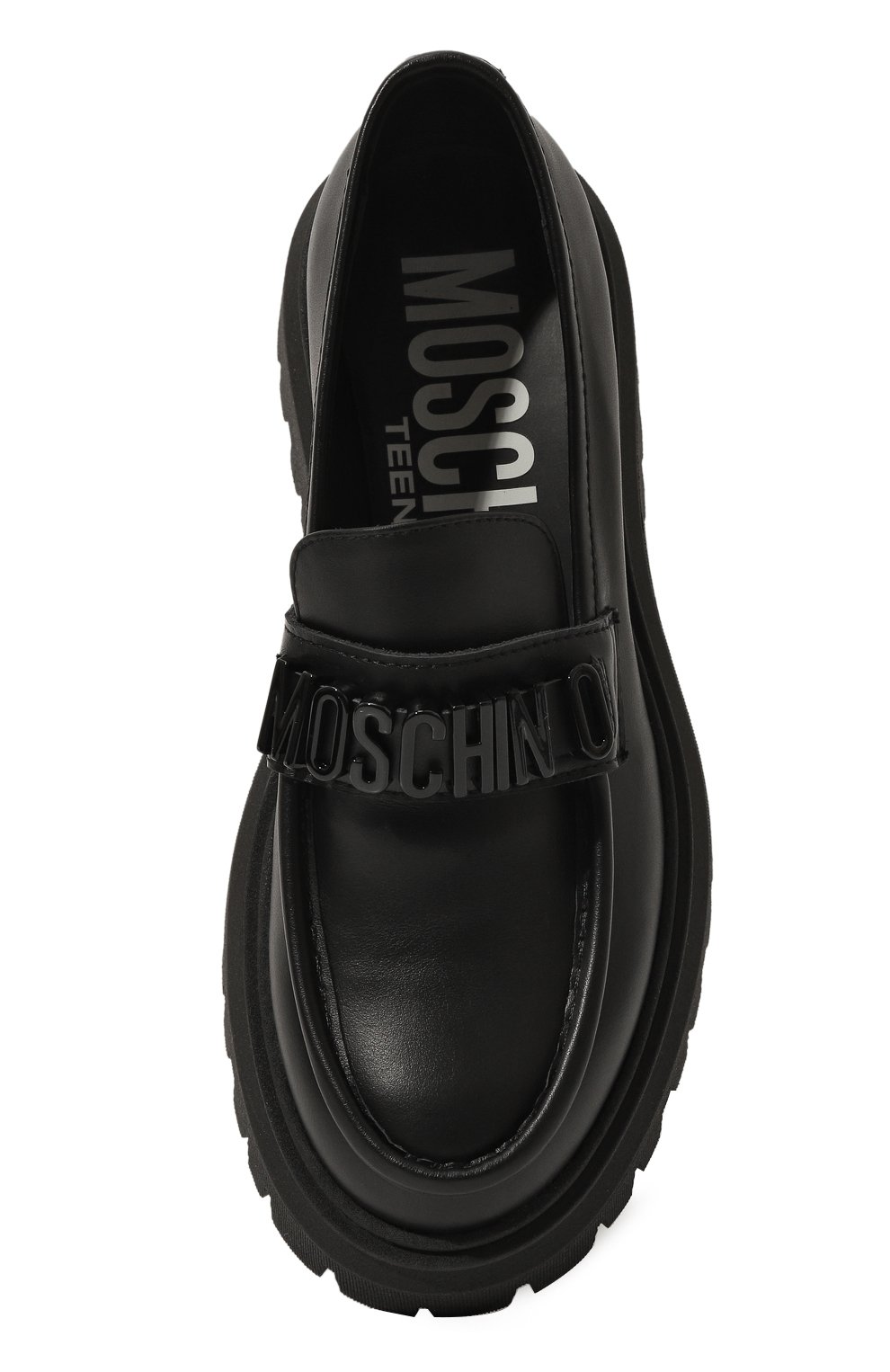 Кожаные лоферы MOSCHINO, арт. 78747/VAR1/28-35, фото 4