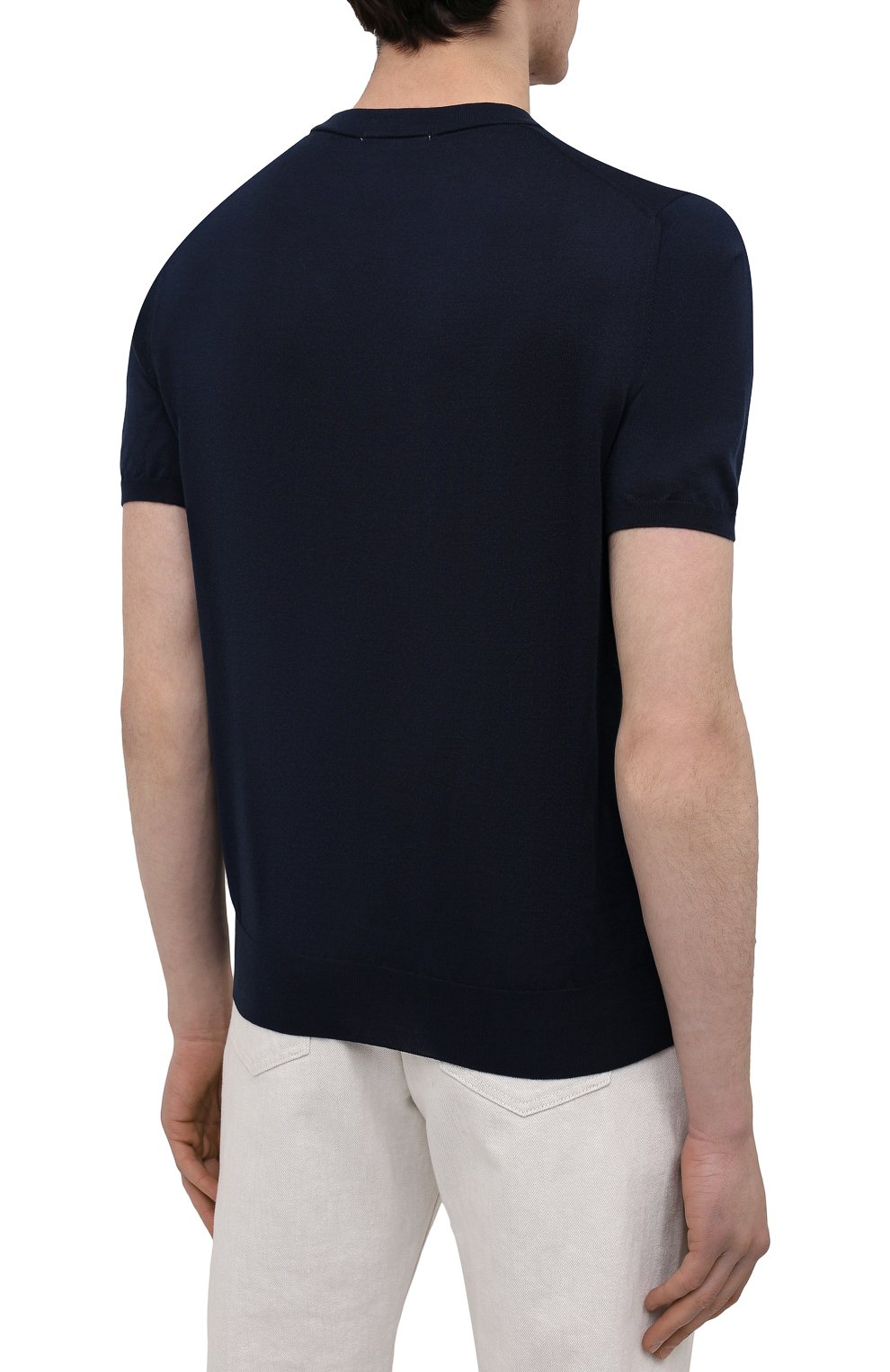 Хлопковый джемпер FIORONI темно-синего цвета по цене 41300 руб., арт. MK20260A2, фото 4 Хлопковый джемпер FIORONI, арт. MK20260A2, фото 4