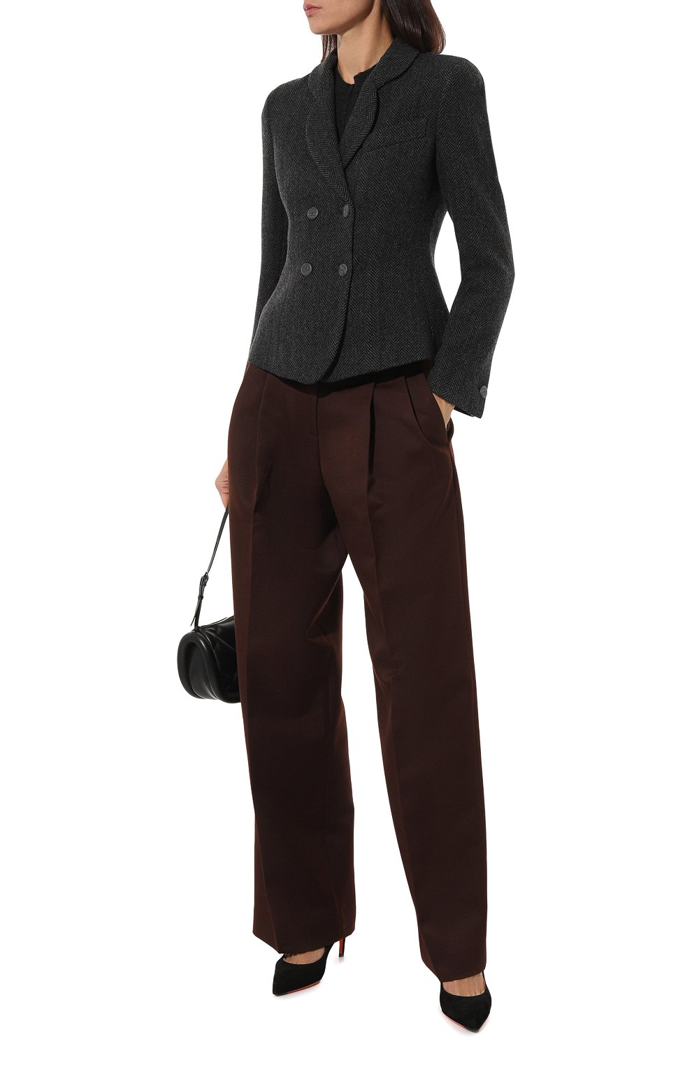 Шерстяной жакет EMPORIO ARMANI темно-серого цвета по цене 86900 руб., арт. H4NG21/E2113, фото 2 Шерстяной жакет EMPORIO ARMANI, арт. H4NG21/E2113, фото 2