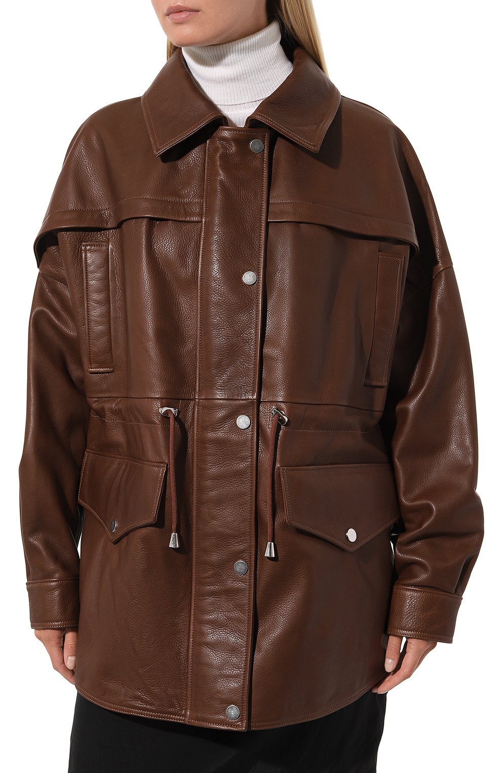 Кожаная куртка LESYANEBO, арт. SS23/LEATHERJ002, фото 3