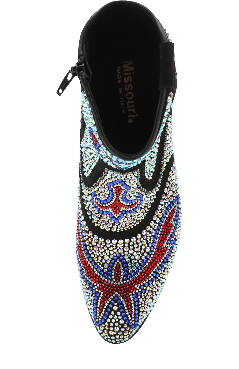 Кожаные ботинки со стразами MISSOURI, арт. 47131/31-34, фото 4