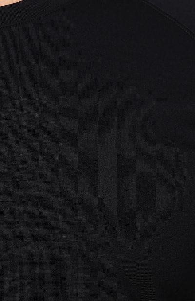 Шерстяная футболка ZEGNA темно-синего цвета по цене 29950 руб., арт. V8390/ZZT653, фото 5 Шерстяная футболка ZEGNA, арт. V8390/ZZT653, фото 5