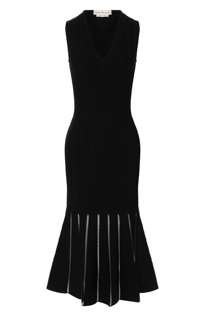 Женское платье из вискозы ALEXANDER MCQUEEN, арт. 594979/Q1AI8