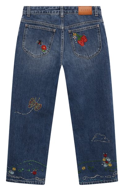 Джинсы GUCCI синего цвета по цене 64800 руб., арт. 595879 XDA2A, фото 2 Джинсы GUCCI, арт. 595879 XDA2A, фото 2
