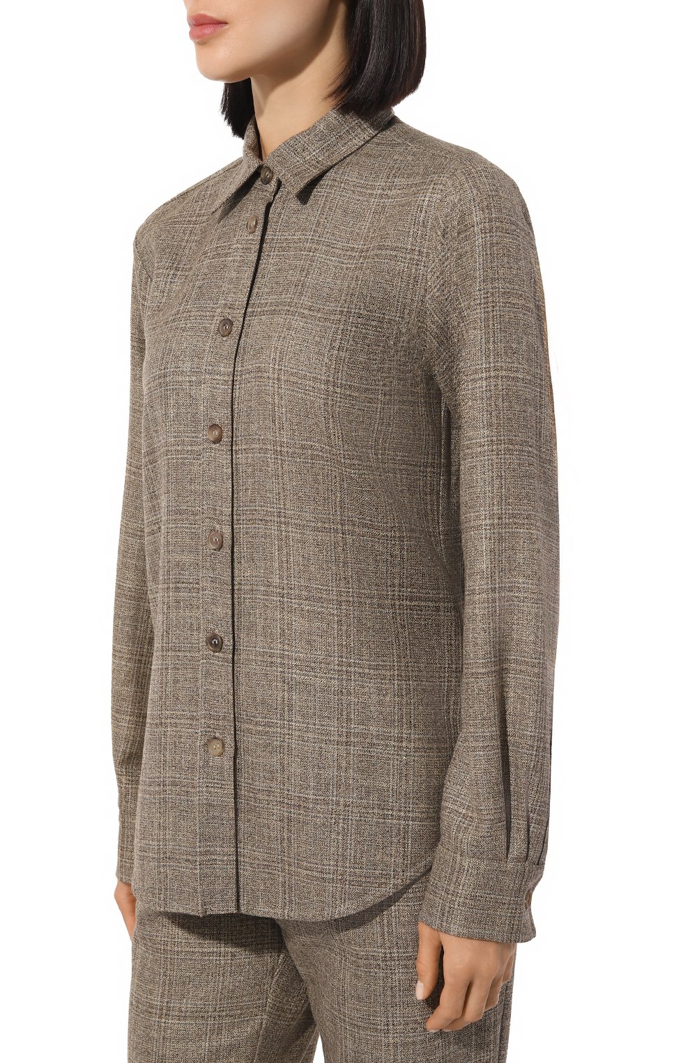 Рубашка из шерсти и вискозы LORENA ANTONIAZZI, арт. A2448CA12A/4653, фото 3