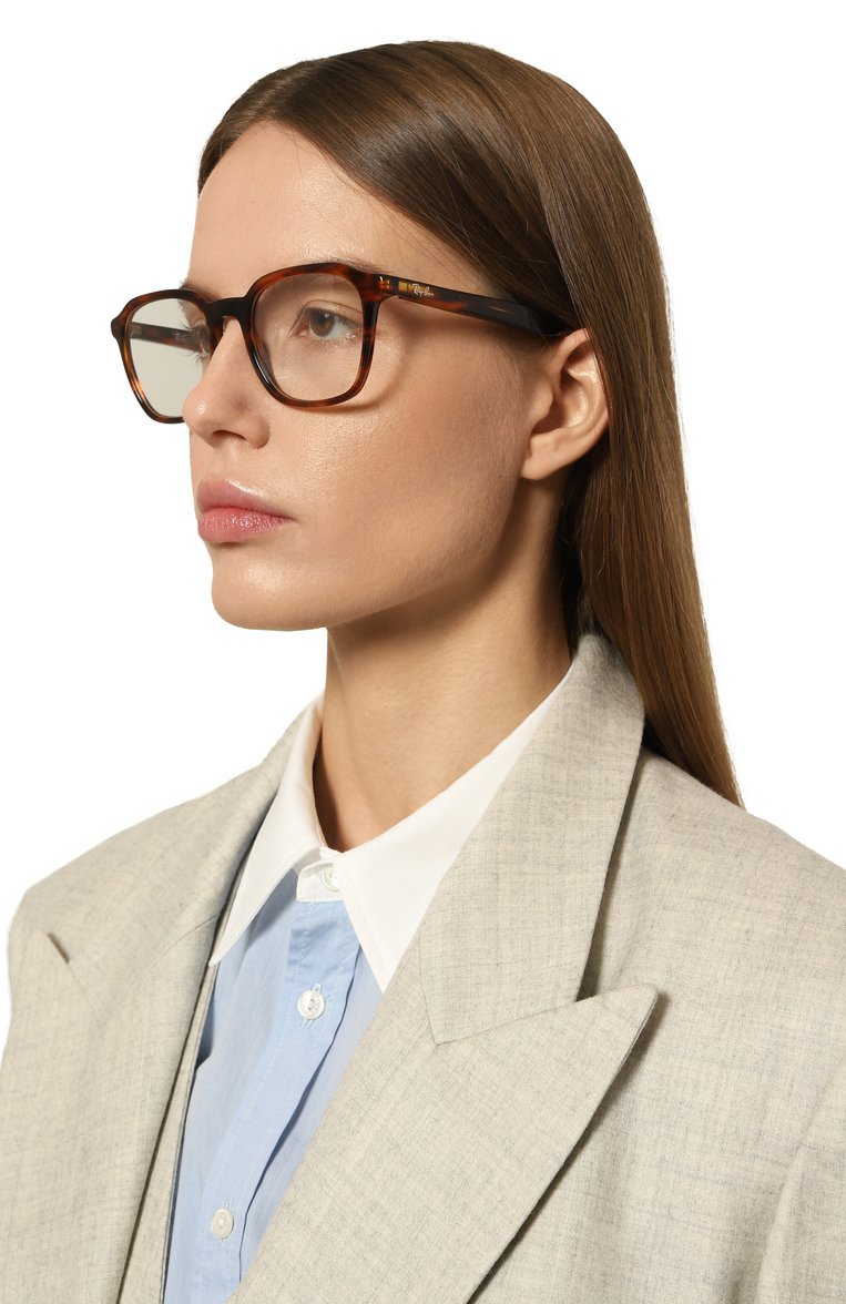 Женские оправа RAY-BAN коричневого цвета, арт. 5390-2144 | Фото 2 (Тип очков: Оправа; Региональные ограничения белый список (Axapta Mercury): RU, Не проставлено; Кросс-КТ: Оправы-унисекс; Нос: Не проставлено; Материал: Пластик; Очки форма: Прямоугольные, Квадратные; Оптика Гендер: оптика-унисекс)