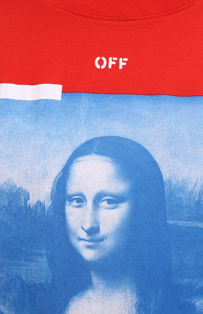 Хлопковая фу�тболка OFF-WHITE, арт. 0MAA038R21JER001, фото 5