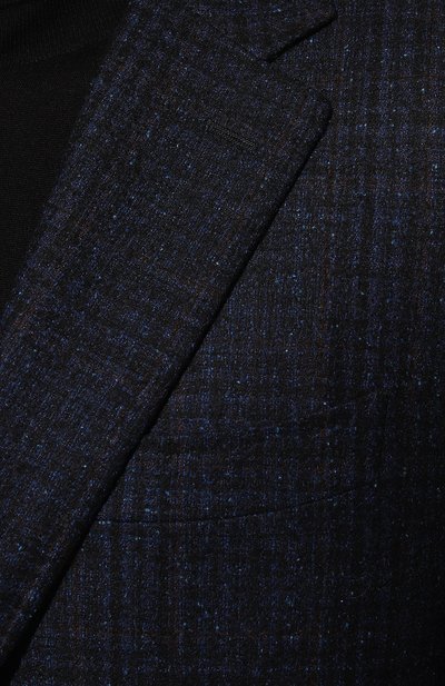 Пиджак из шерсти и шелка CANALI темно-синего цвета по цене 169500 руб., арт. 11288/CF03554, фото 5 Пиджак из шерсти и шелка CANALI, арт. 11288/CF03554, фото 5