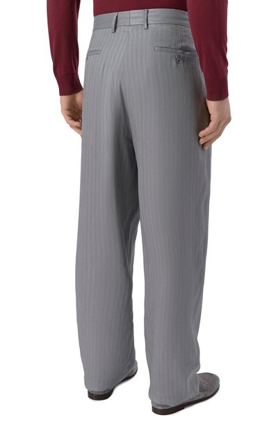 Брюки из вискозы и льна GIORGIO ARMANI, арт. GM000121/TE14464, фото 4