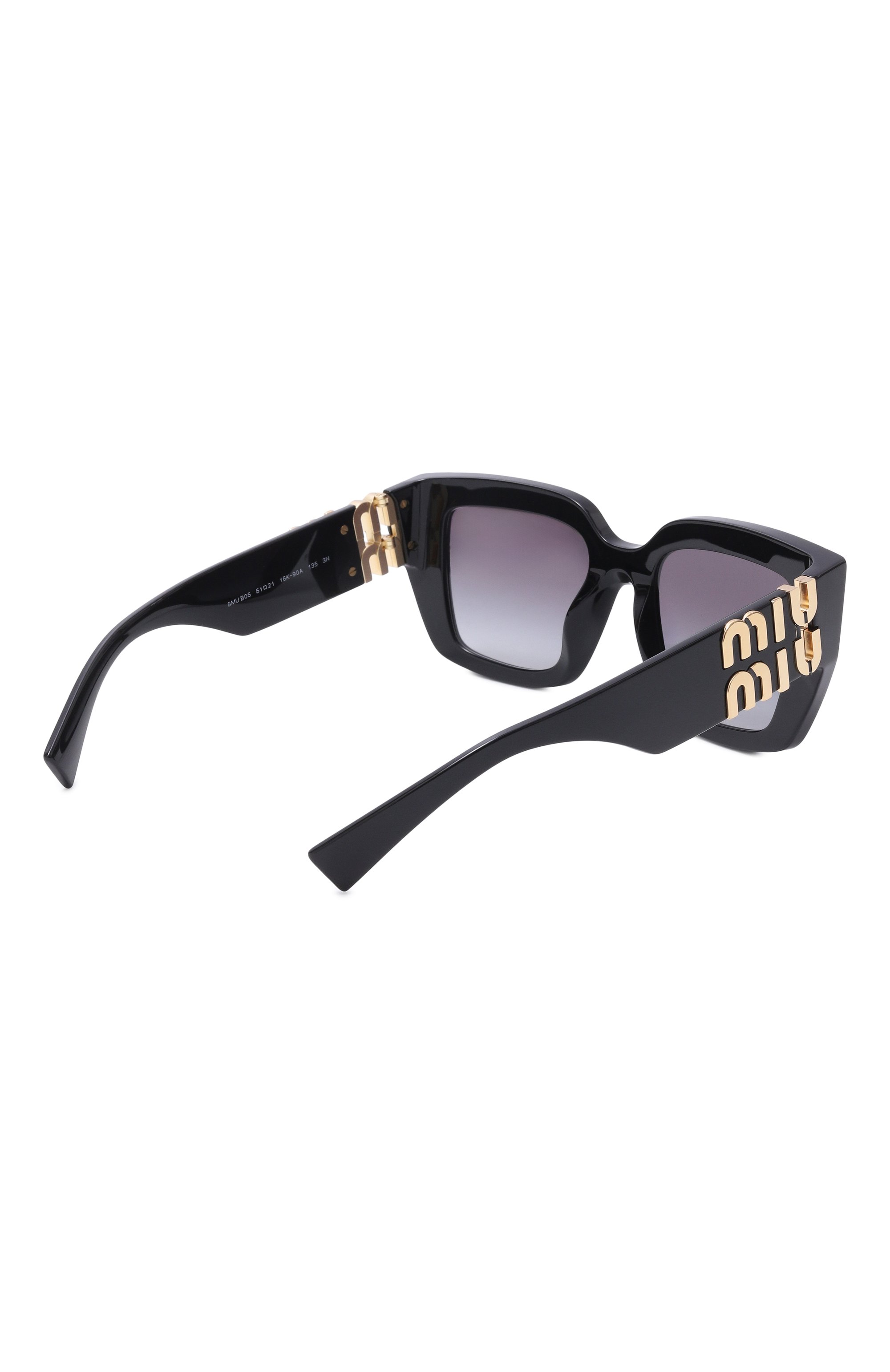 Солнцезащитные очки MIU MIU черного цвета по цене 53800 руб., арт. B05S-16K90A, фото 3 Солнцезащитные очки MIU MIU, арт. B05S-16K90A, фото 3