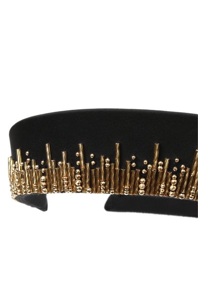 Кокошник PANFIL черного цвета по цене 30000 руб., арт. 0-KOK-GST, фото 3 Кокошник PANFIL, арт. 0-KOK-GST, фото 3