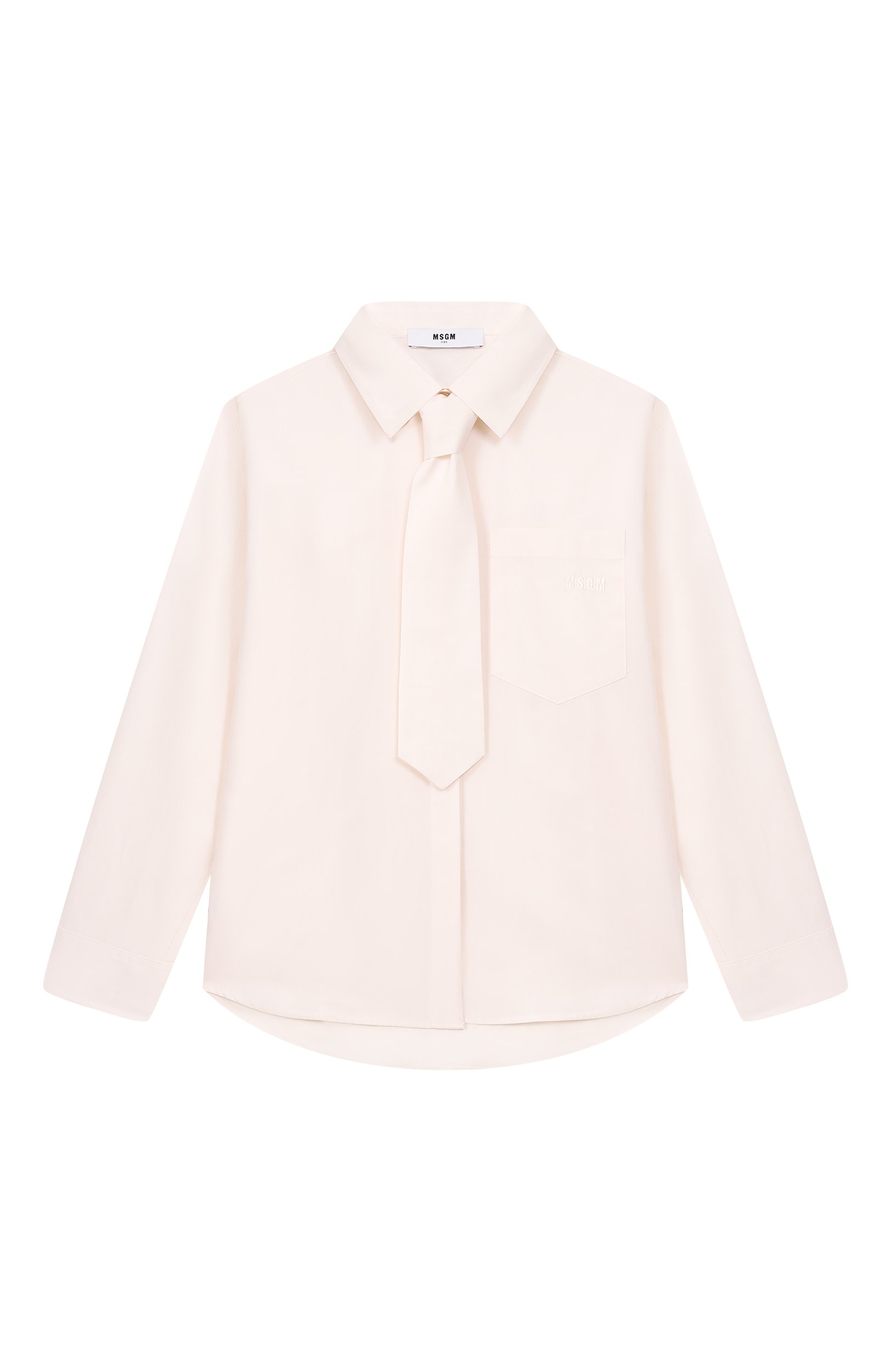 Хлопковая рубашка MSGM KIDS, арт. F6MSJGSI114, фото 1