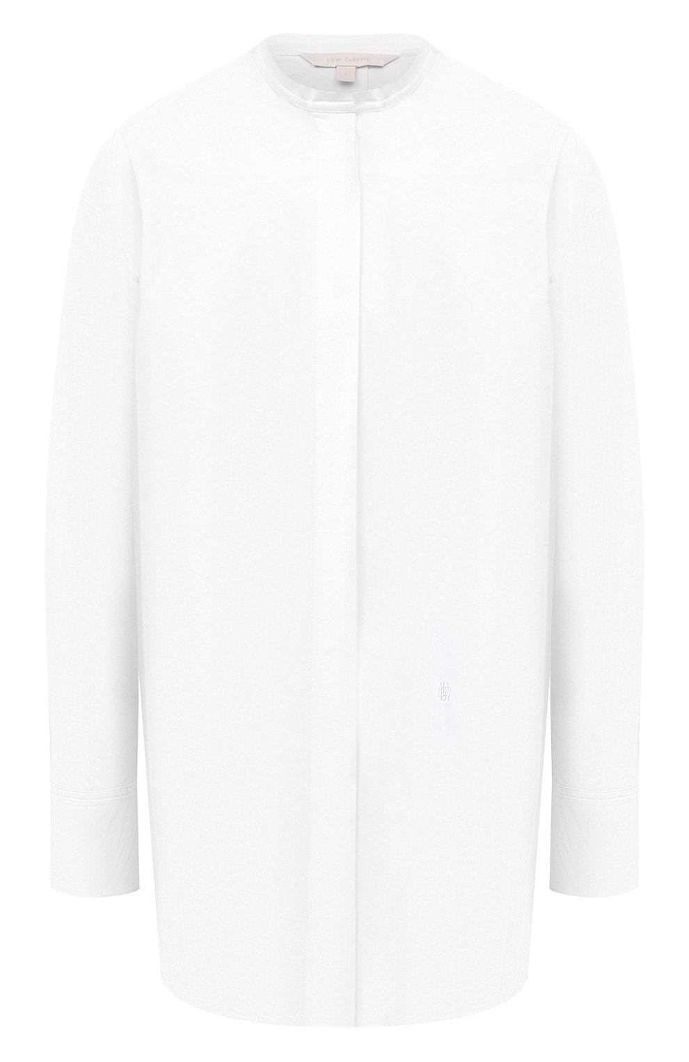 Хлопковая рубашка LOW CLASSIC белого цвета по цене 31050 руб., арт. L0W21FW_SH02WH, фото 1 Хлопковая рубашка LOW CLASSIC, арт. L0W21FW_SH02WH, фото 1