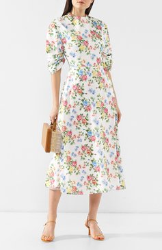 Платье-миди с принтом EMILIA WICKSTEAD, арт. RS19-RTW-02-184 CARMEN 244-TEXTURED SATEEN, фото 1