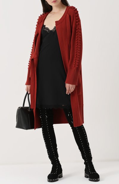 Шелковое платье-комбинация с кружевной отделкой CHLOÉ, арт. 17HR088-17H004, фото 2