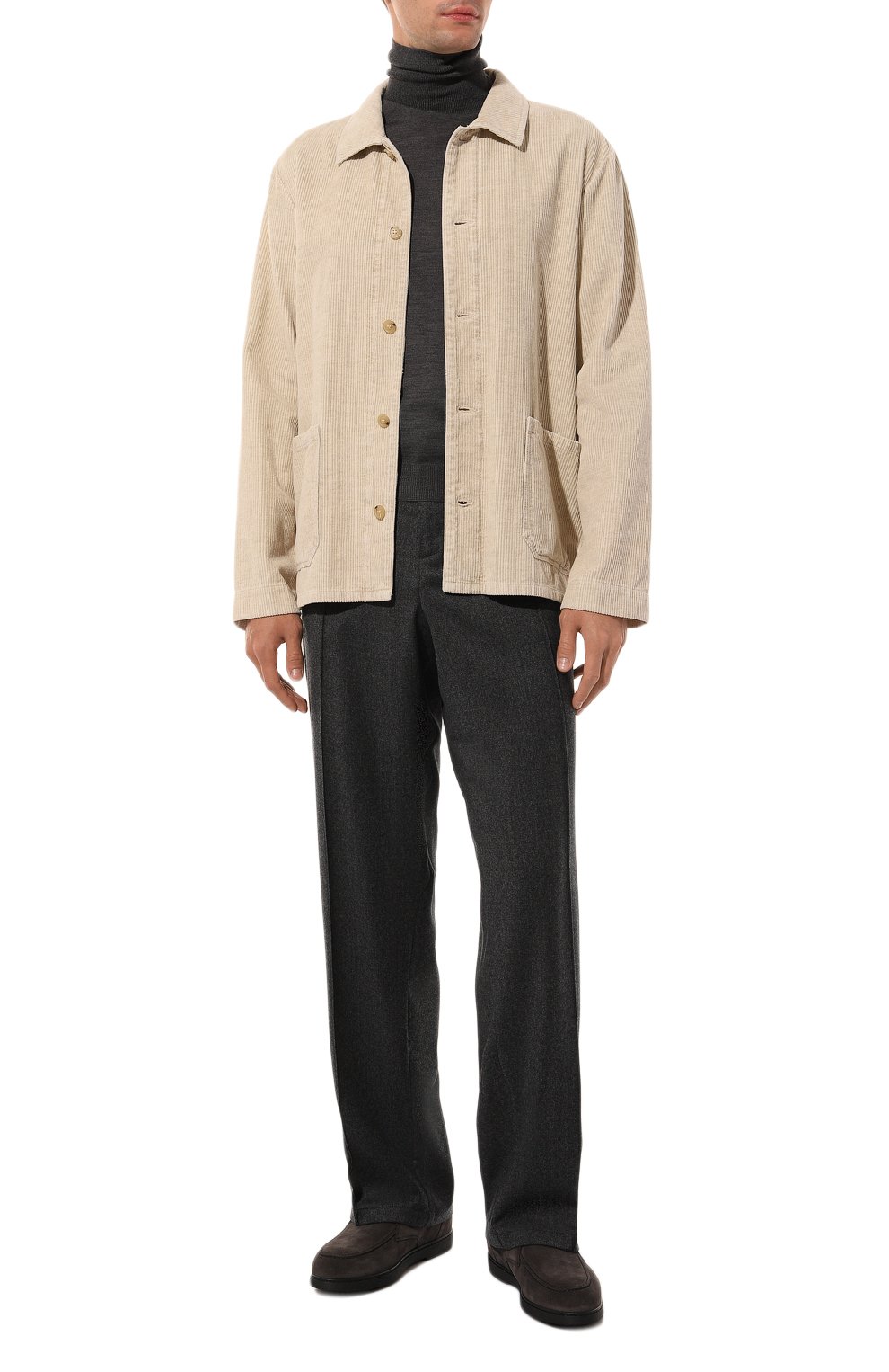 Замшевые ботинки DOUCAL'S темно-серого цвета по цене 45500 руб., арт. DU3326ED0-UF009N, фото 2 Замшевые ботинки DOUCAL'S, арт. DU3326ED0-UF009N, фото 2