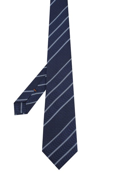 Шелковый галстук ZEGNA темно-синего цвета по цене 29400 руб., арт. Z6B04/15C, фото 2 Шелковый галстук ZEGNA, арт. Z6B04/15C, фото 2
