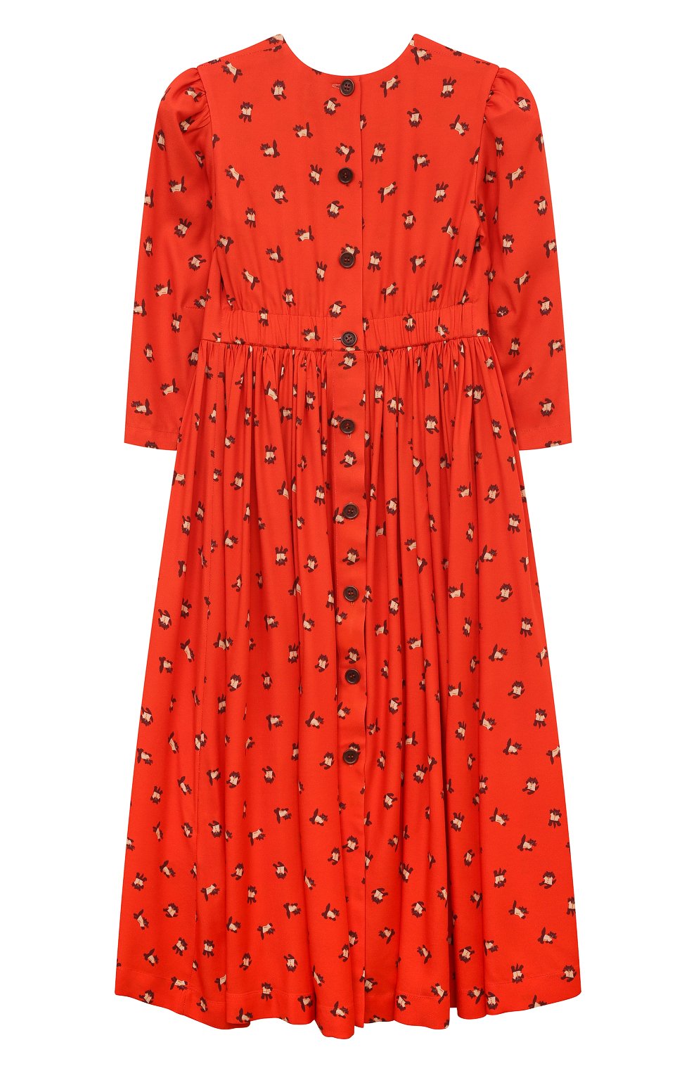 Платье из вискозы ULYANA SERGEENKO красного цвета по цене 45000 руб., арт. ABM001KD21P (0183б21), фото 2 Платье из вискозы ULYANA SERGEENKO, арт. ABM001KD21P (0183б21), фото 2