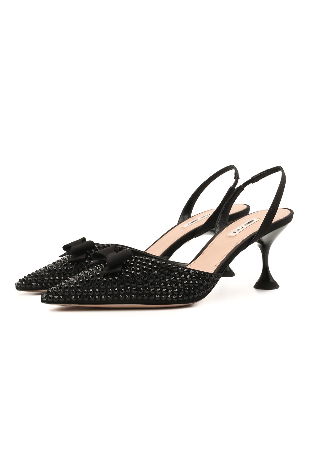 Туфли MIU MIU черного цвета по цене 105000 руб., арт. 5I459D-049-F0002-065, фото 1 Туфли MIU MIU, арт. 5I459D-049-F0002-065, фото 1