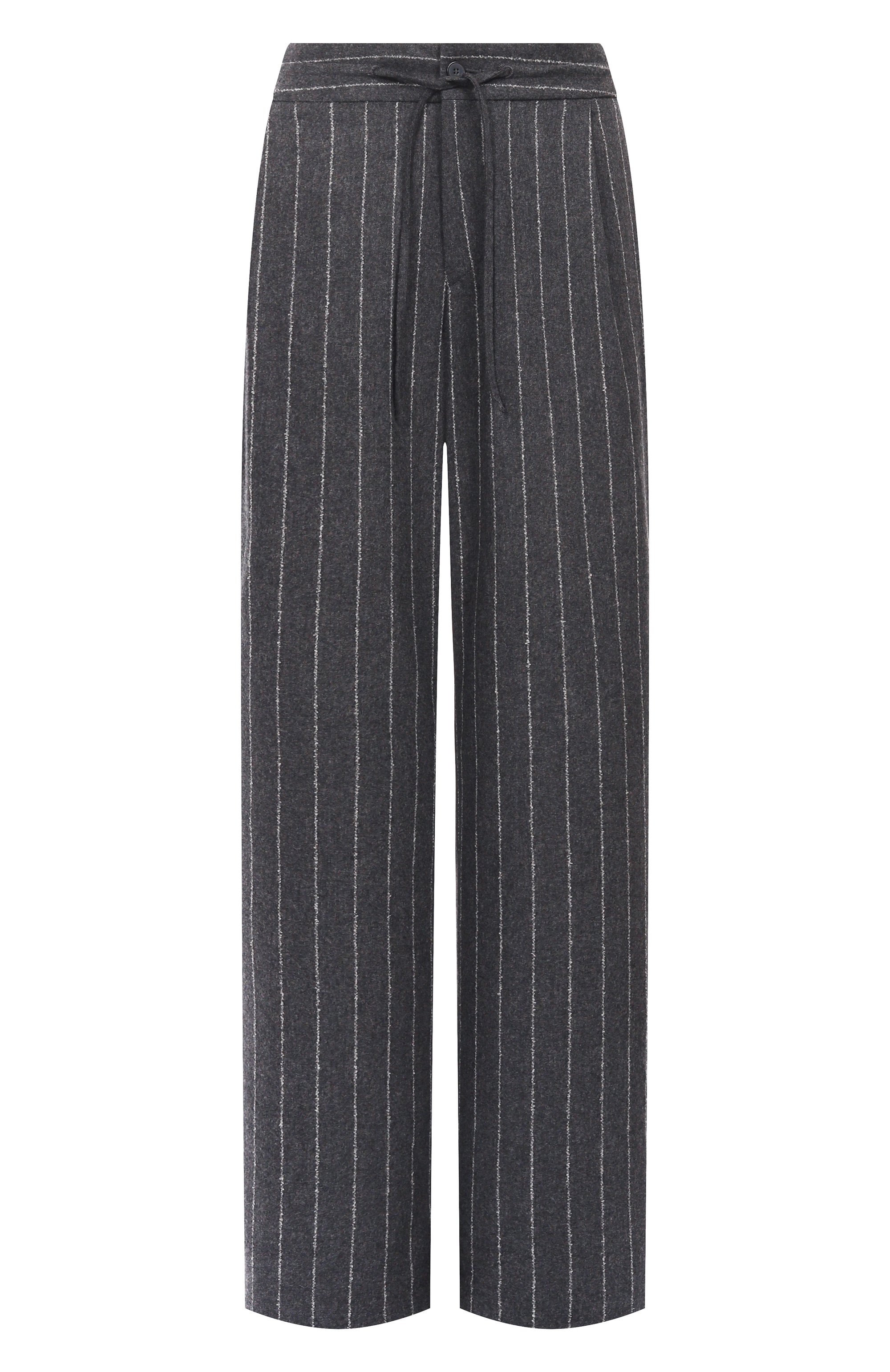 Брюки из шерсти и кашемира LOULOU DE SAISON серого цвета по цене 55600 руб., арт. LIZZIE, фото 1 Брюки из шерсти и кашемира LOULOU DE SAISON, арт. LIZZIE, фото 1