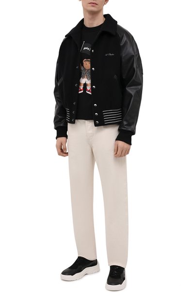 Хлопковая футболка PALM ANGELS, арт. PMAA001S21JER0191001, фото 2