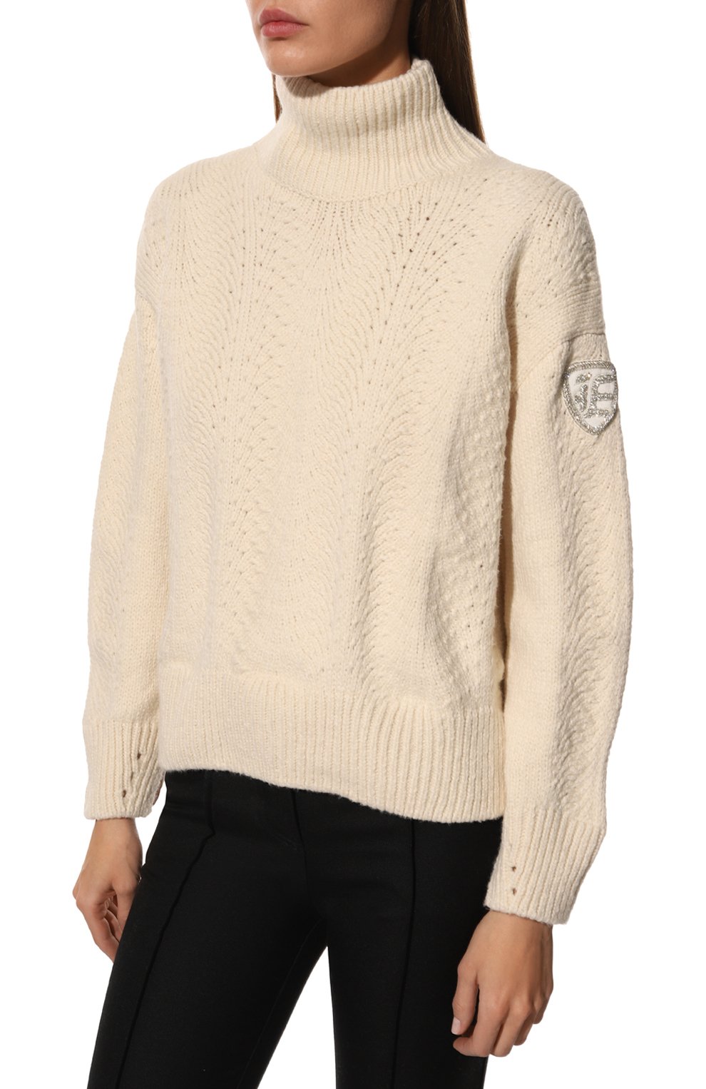 Свитер из хлопка и кашемира ERMANNO SCERVINO, арт. D414M501CBBNW, фото 3
