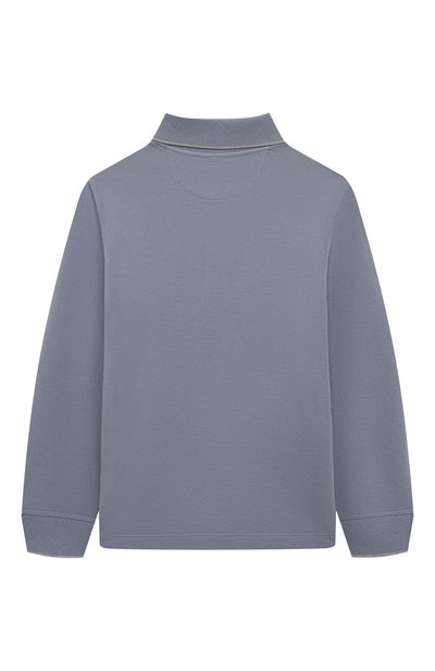 Хлопковое поло BRUNELLO CUCINELLI голубого цвета по цене 37600 руб., арт. BE854T309C, фото 2 Хлопковое поло BRUNELLO CUCINELLI, арт. BE854T309C, фото 2