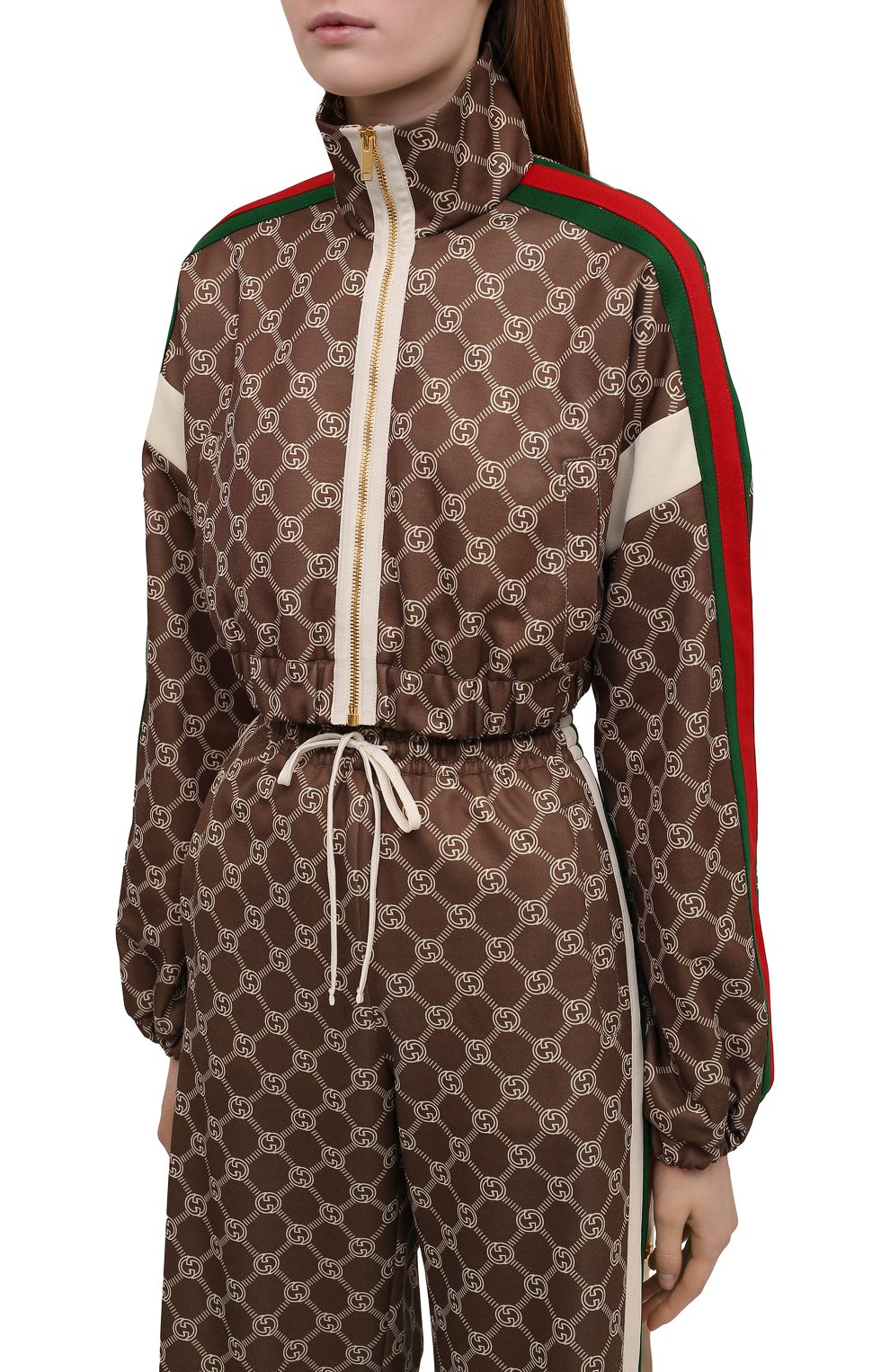 Бомбер GUCCI коричневого цвета по цене 168500 руб., арт. 671495/XJD1G, фото 3 Бомбер GUCCI, арт. 671495/XJD1G, фото 3