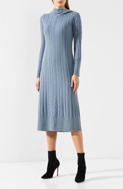 Кашемировое платье фактурной вязки LORO PIANA, арт. FAI3001, фото 3
