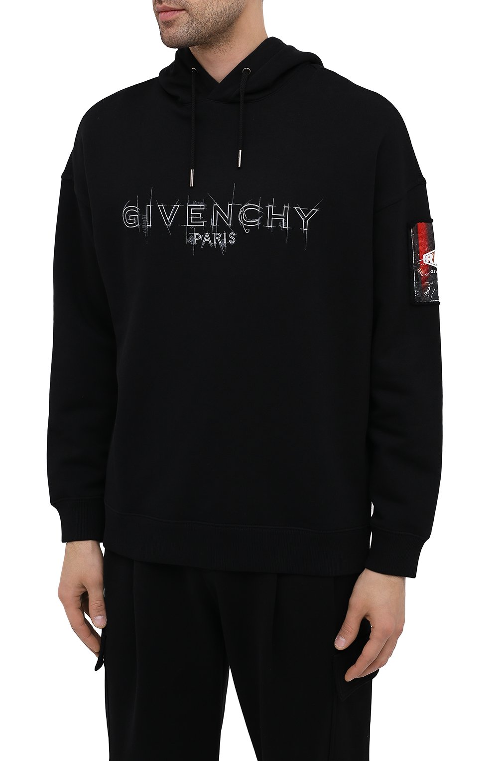Хлопковое худи GIVENCHY, арт. BMJ08V30AF, фото 3