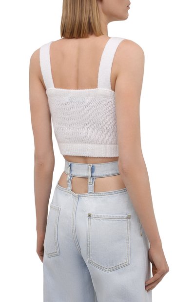 Топ ALESSANDRA RICH белого цвета по цене 38500 руб., арт. FAB2609-K2858, фото 4 Топ ALESSANDRA RICH, арт. FAB2609-K2858, фото 4