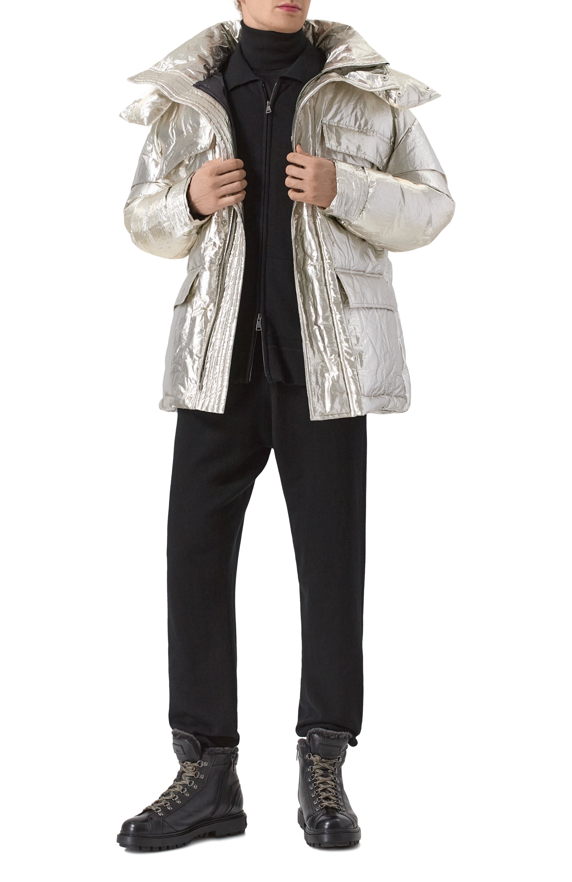 Кожаные хайкеры st. moritz SANTONI, арт. MGSG18190NERAYLW, фото 2